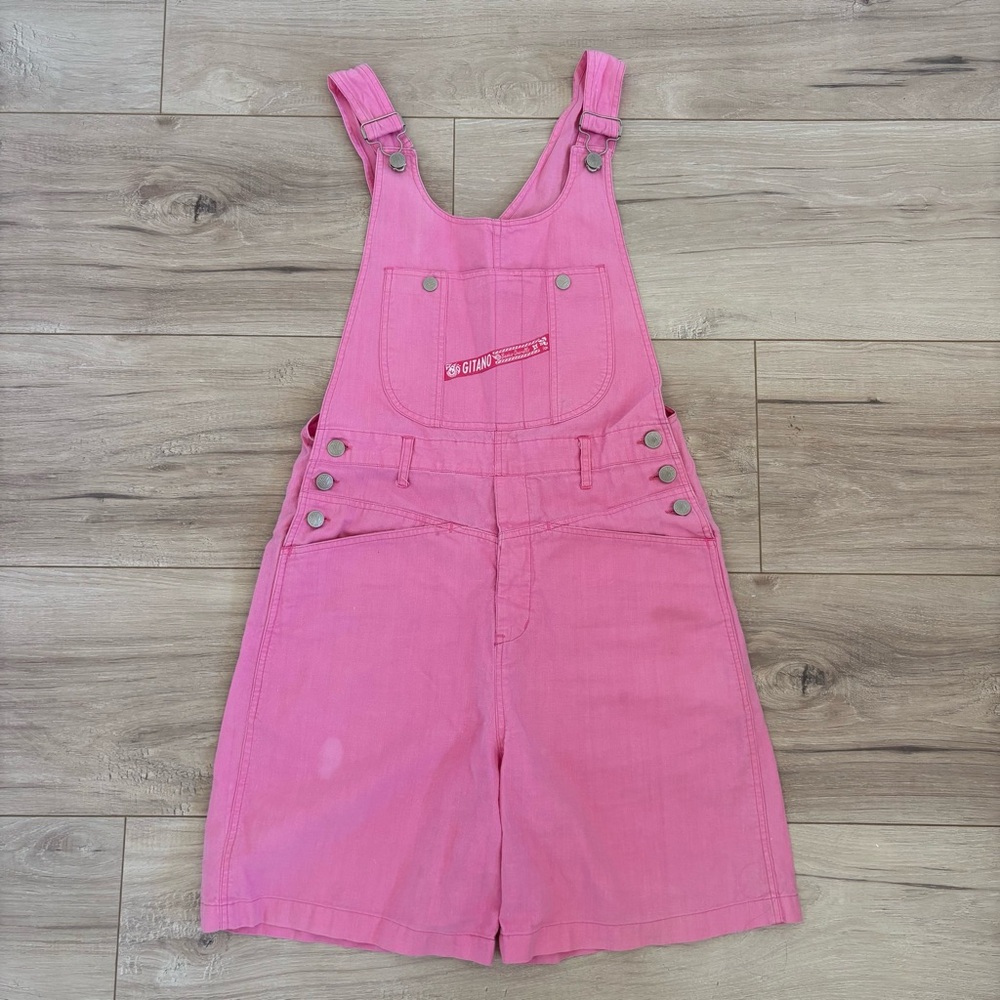 Vintage 80s 90s Gitano Pink Overalls